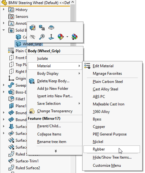 Finding Mass In SOLIDWORKS - Using Mass Properties